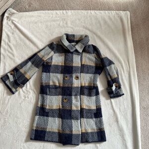 DAVI & DANI Cozy Plaid Knitwear